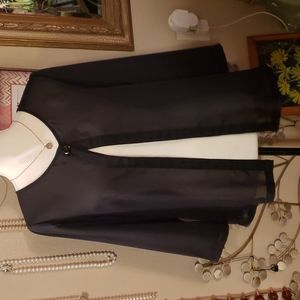 Wave Black Cover Cardigan Size Large